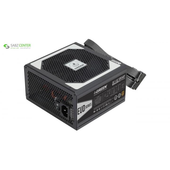 منبع تغذیه کامپیوتر نیمه ماژولار گرین مدل GP580A-EUD Green GP580A-EUD Semi Modular Computer Power Supply